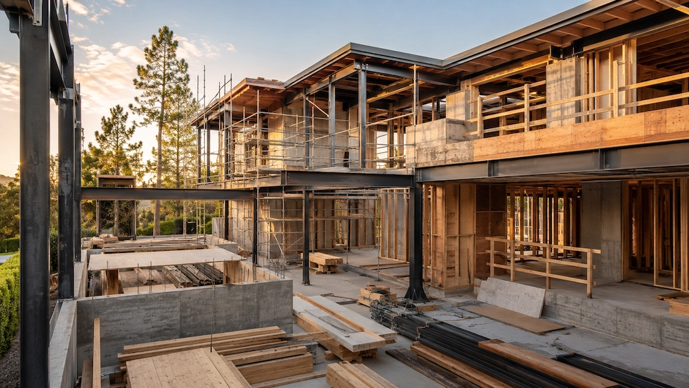 Residential construction project in Melbourne managed through structured planning and site coordination